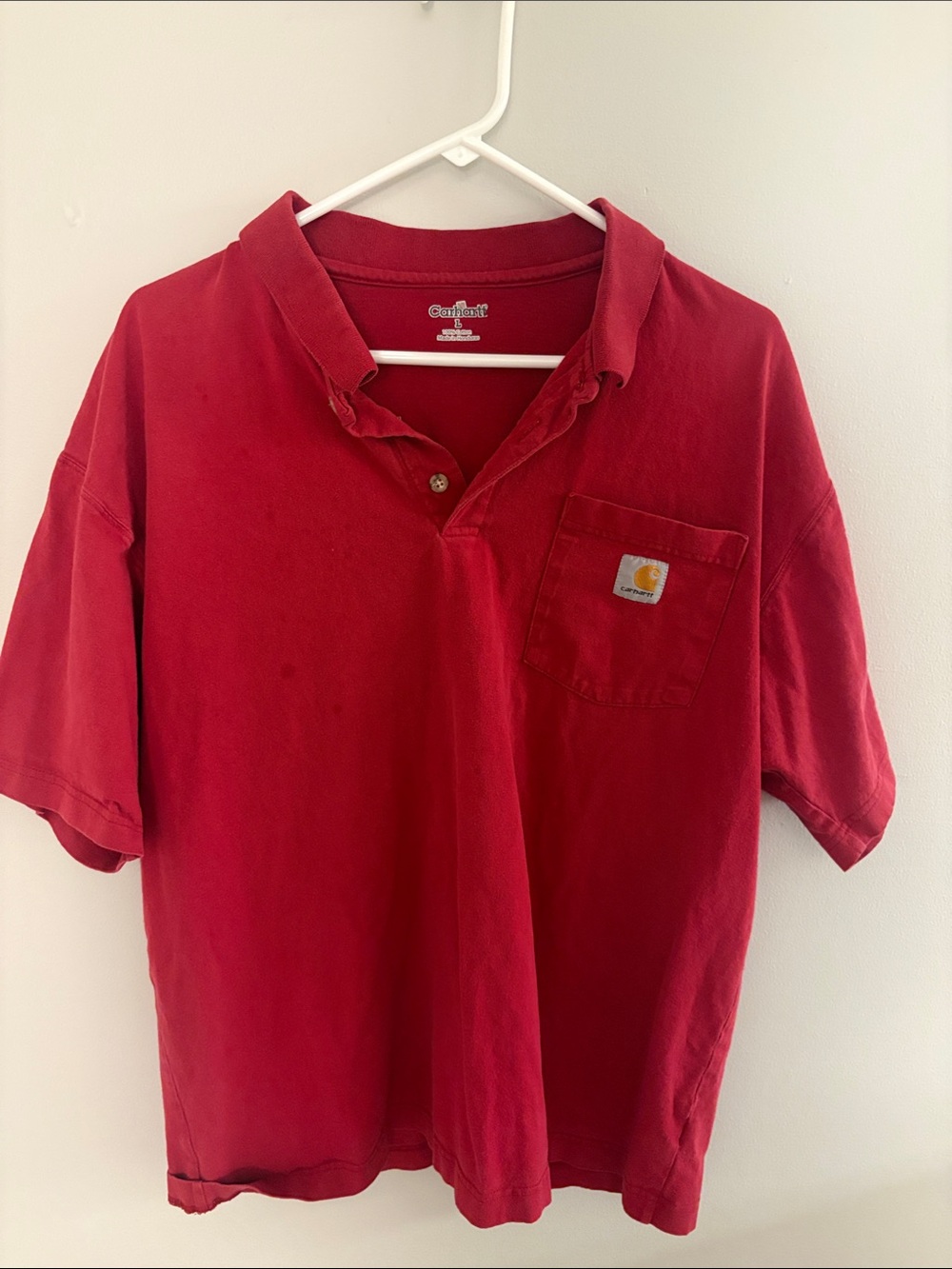 Carhartt Crimson Short Sleeve Pocket Polo